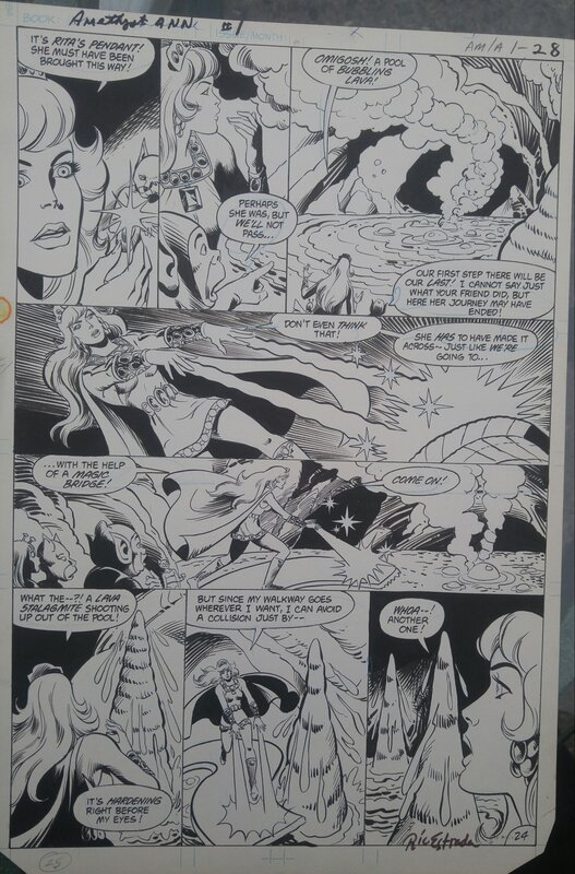 Amethyst Annual #1 par Ric Estrada - Planche originale