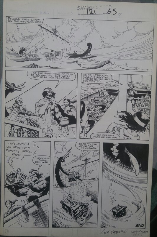 Geof Isherwood, Savage Sword of Kull #121 - Comic Strip