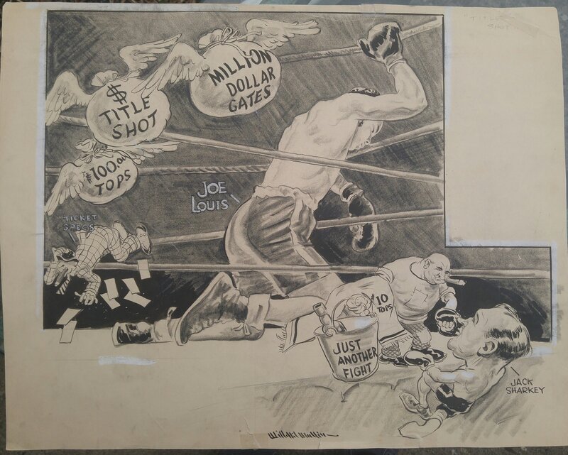 William Mullins, Joe Louis 1936 Jack Sharkey fight 