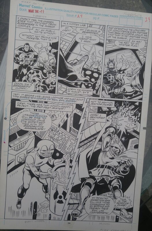 Alan Kupperberg, What the ...?!   House of Wacks ! Wax. - Planche originale