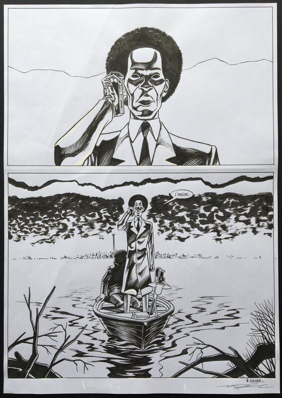 Frederik Peeters, Saint-Elme tome 2 planche de fin - Comic Strip