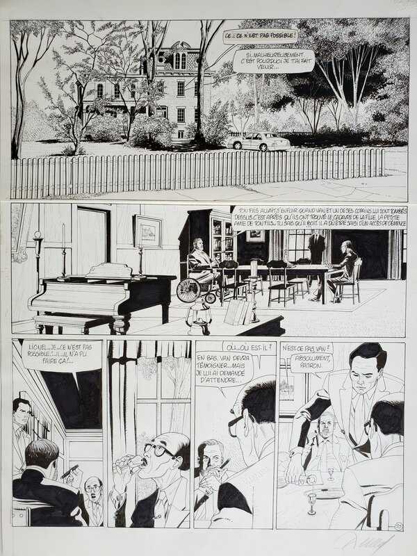 Renaud, JESSICA BLANDY   T11 TROUBLE AU PARADIS - Planche originale