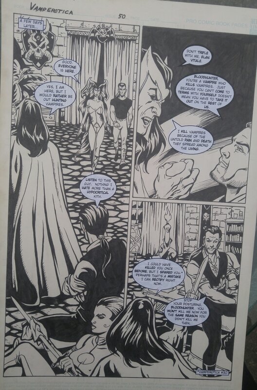 Anthony Carpenter, Vamperotica # 50 -Brainstorm Comics - Planche originale