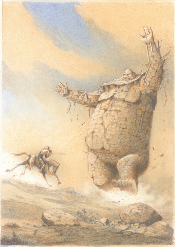 Paul et Gaétan Brizzi, Don Quichotte de la Manche - Planche originale