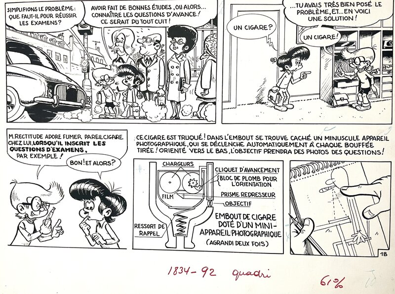 Genial olivier par Jacques Devos - Planche originale