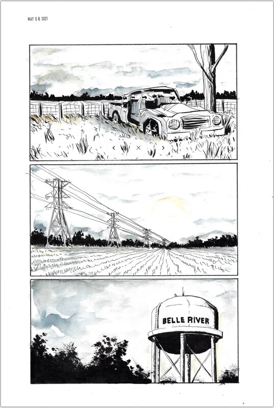 Les éphémères par Jeff Lemire - Planche originale