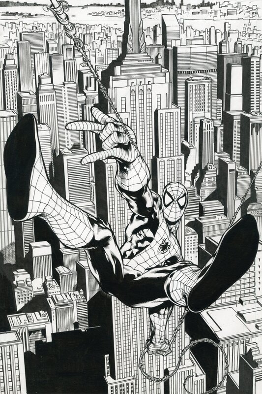 Manuel Garcia, Jesus Merino, Manuel Garcia - Spider-Man commission - Planche originale