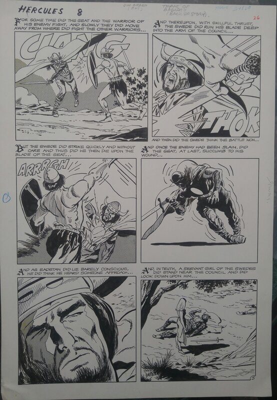 Jim Aparo, Hercules #8 -Thane of Bagarth p.5 - Planche originale