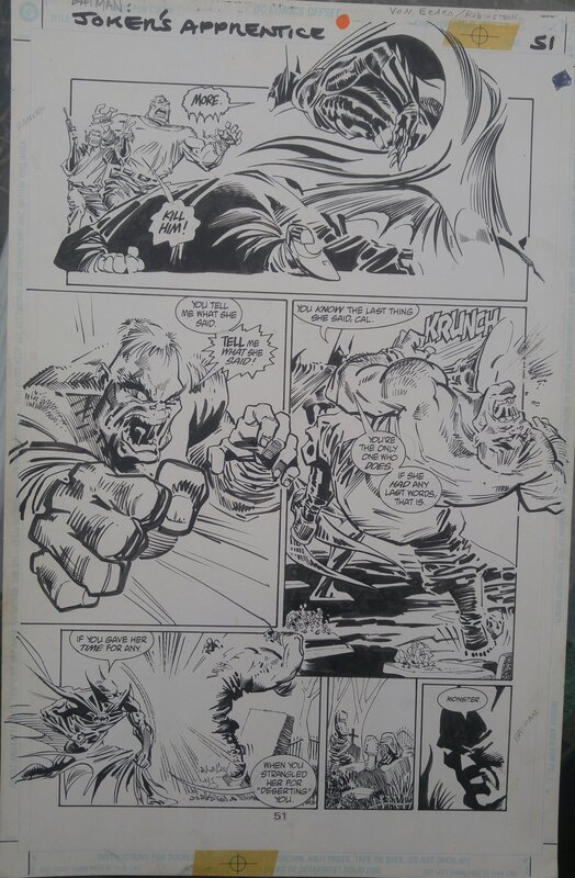 Trevor Von Eeden, Joe Rubinstein, The Joker's Apprentice #1 - Planche originale