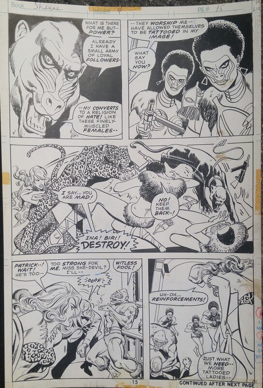 Ross Andru, Shanna the She Devil #3 - Planche originale