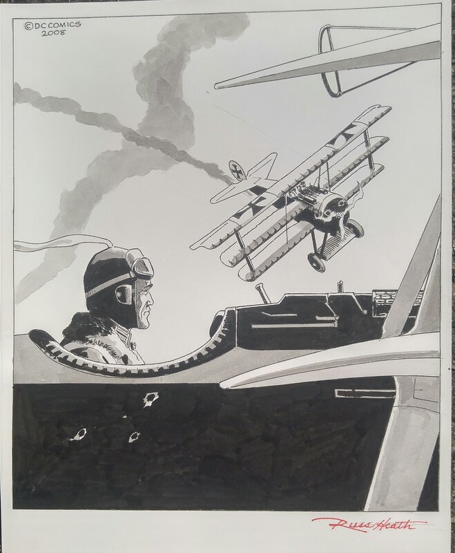 Enemy Ace par Russ Heath - Planche originale