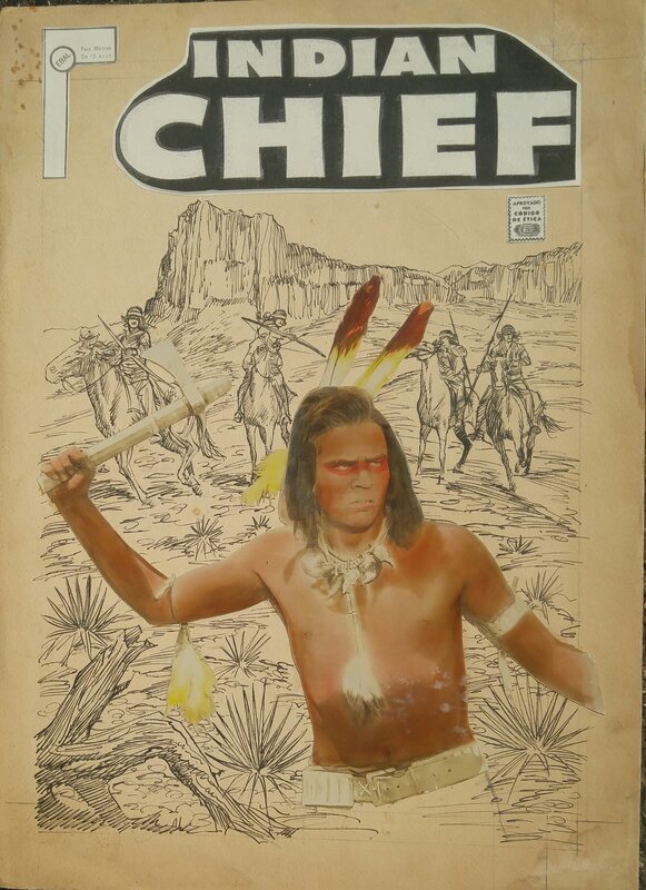 unknown, Ebal Brazilian Portugese Comic Cover - Planche originale