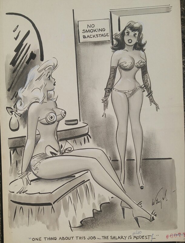 Bill Wenzel, The salary is also modest - - Comic Strip