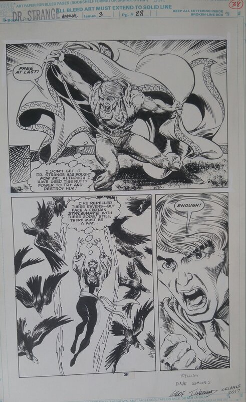 Dave Simons, Geof Isherwood, Dr.Strange Annual #3 p.28 - Planche originale