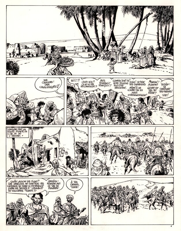 Franz, Frank Giroud, Le Décalogue - Tome 10: La Dernière Sourate, planche 1 - Planche originale