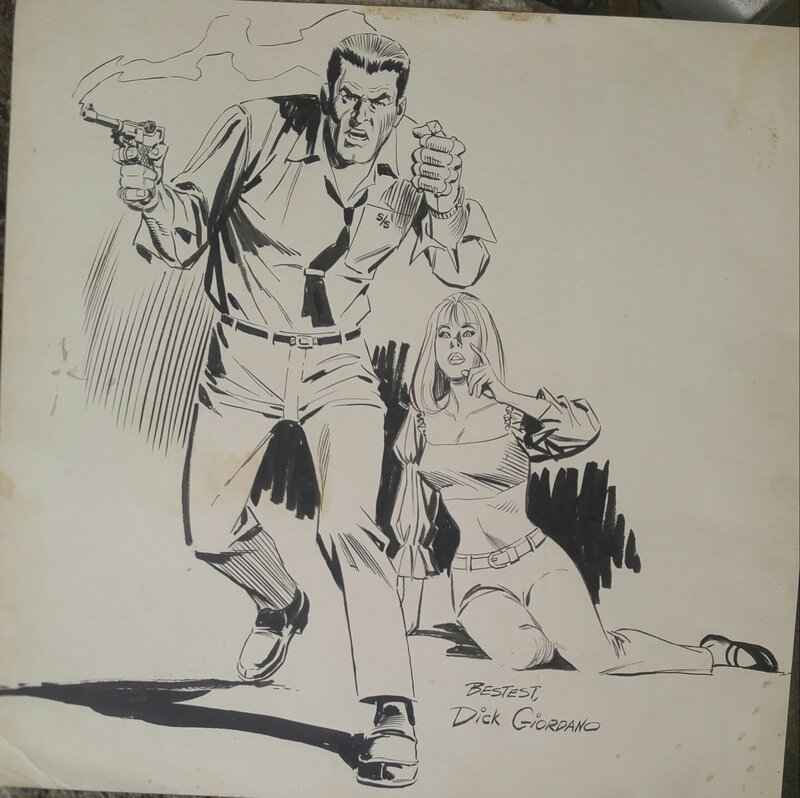 Dick Giordano, Sarge Steel. Sgt.Steel. - Comic Strip