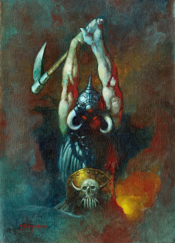 En vente - Death Dealer par Manuel Sanjulián - Illustration originale