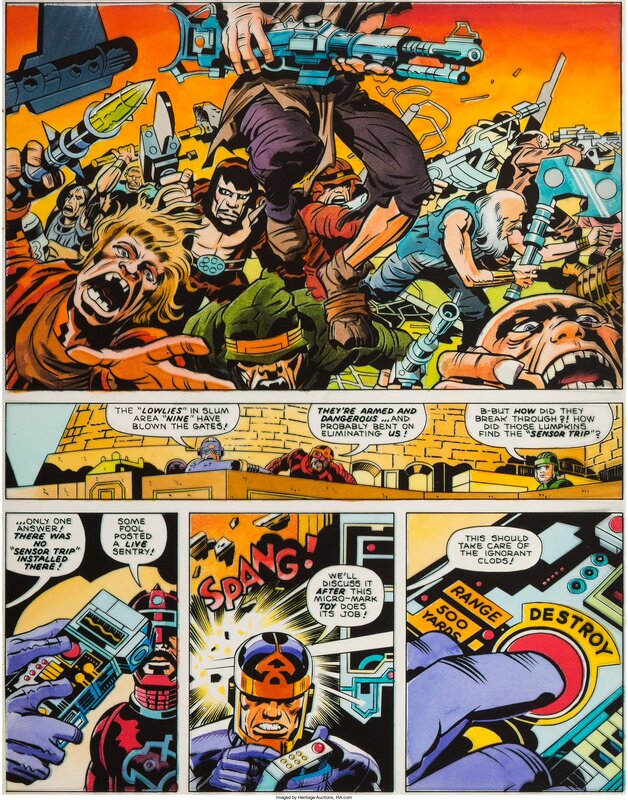 Jack Kirby, Greg Theakston, Bill Wray, Tony Dispoto, New Gods - Hunger Dogs Page 5 (Couleurs) - Comic Strip