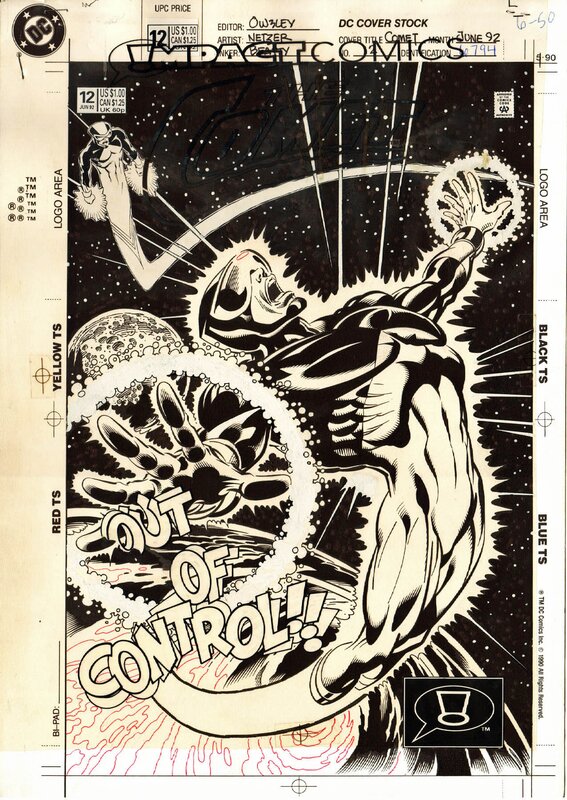 Michael Netzer, John Beatty, The Comet - T12 Cover - Original Cover