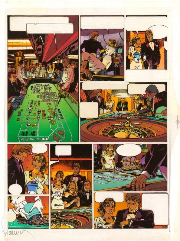 Philippe Francq, Largo Winch : bleu de coloriage, Golden Gate, T11 - Color guide
