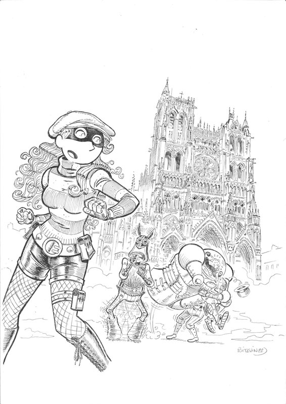 Arnaud Poitevin, Régis Hautière, Les Spectaculaires - Couverture TL Tome 6 - Couverture originale