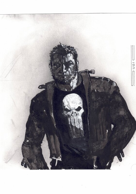 The punisher par Stevan subic - Planche originale