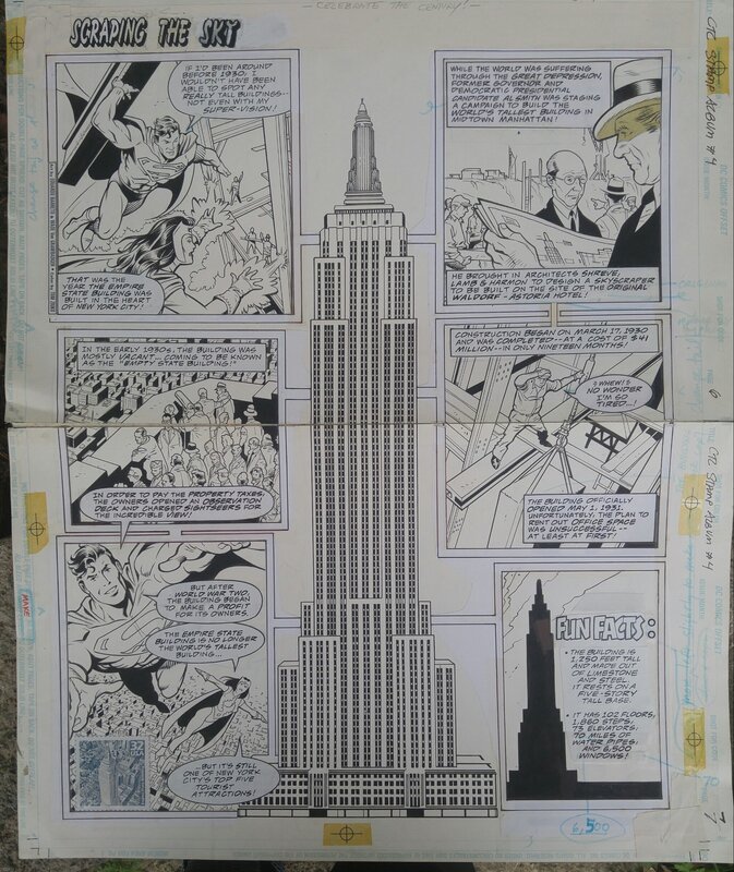 Eduardo Barreto, Wade Van Grawbadger, Celebrate the Century Stamp Album #4 Comic book - Œuvre originale