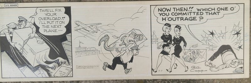 Al Capp, Li'l Abner Santa's dogpatch shipment of a box of trouble ! - Comic Strip