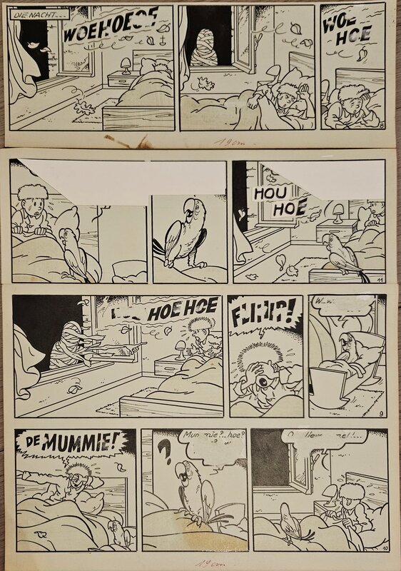 De zonnemummie par Jef Nys - Planche originale