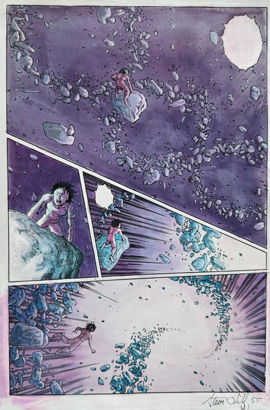 Akira par Katsuhiro Otomo, Steve Oliff - Planche originale