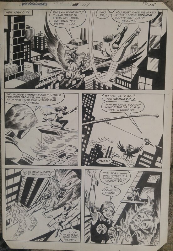 Don Perlin, Jack Abel, Defenders Comics #117 -    Marvel - Planche originale