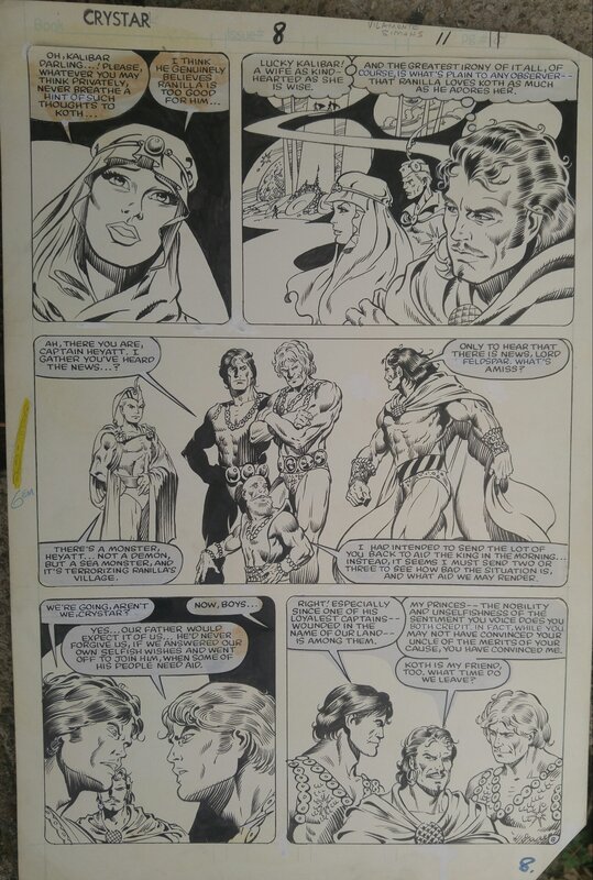 Ricardo Villamonte, Dave Simons, Crystar Crystal Warrior #8 marvel - Comic Strip