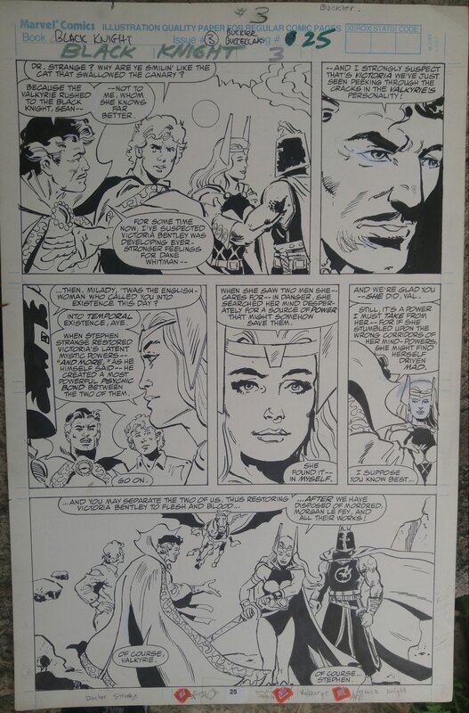 Rich Buckler, Tony DeZuniga, Black Knight #3 mini series - Planche originale