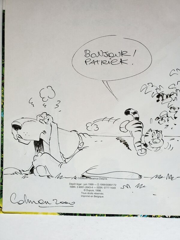 Stéphane Colman, Stephen Desberg, BILLY THE CAT   T6 LE CHOIX DE BILLY - Dédicace