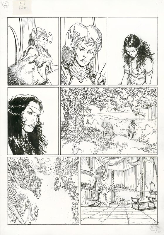 En vente - Giulio De Vita, Les Mondes de Thorgal - Kriss de Valnor - Tome 2 - Planche originale