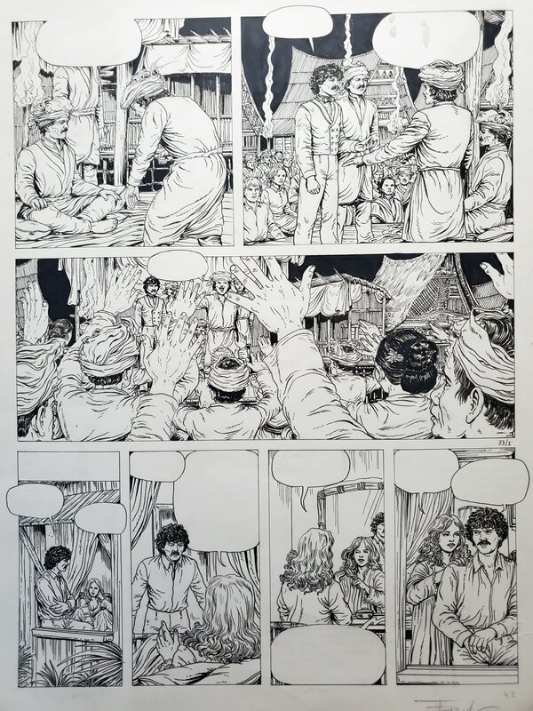 Ersel, SAGA VAN EEN WRAAK   T1 FREDERIK (titre en néerlandais) - Planche originale