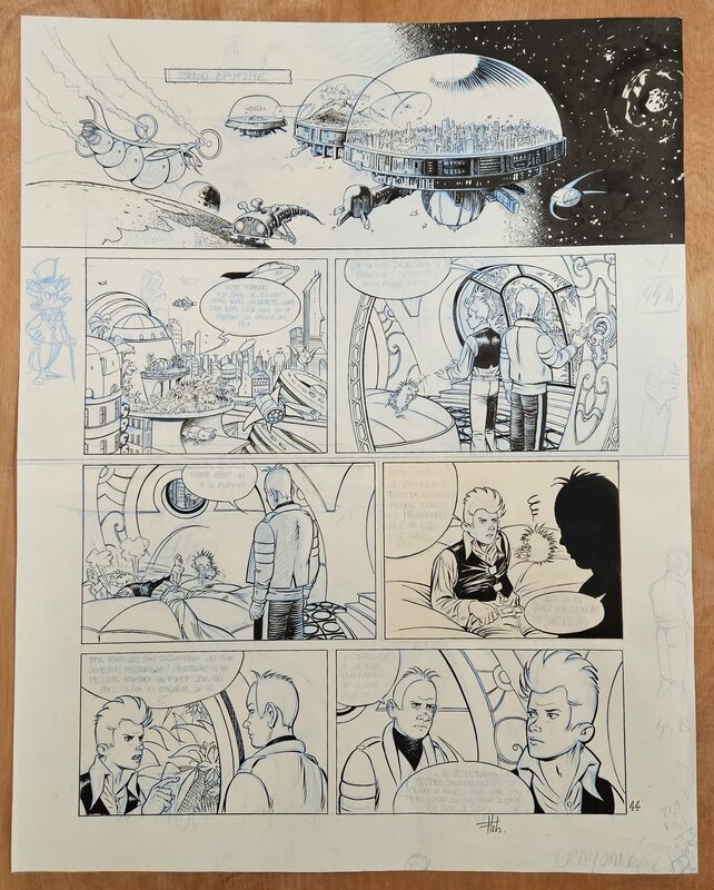 For sale - Fabrice Lebeault, Spirou FONDATION Z - PLANCHE 44 - Comic Strip