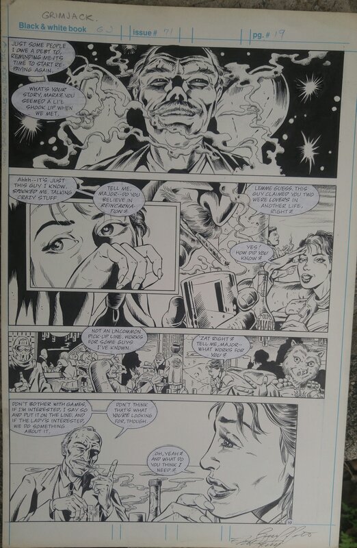 Flint Henry, Bruce Patterson, Barry Neito, Grimjack #71 (Bander Catch) page 19 - Comic Strip
