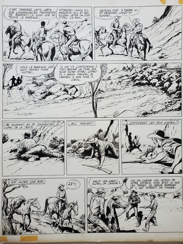 Gérald Forton, BOB MORANE  T7 LA VALLEE DES CROTALES - Planche originale
