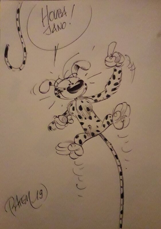 Marsupilami by Batem - Sketch