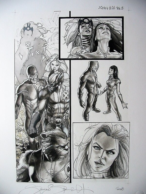Astonishing X-Men par Simone Bianchi, Warren Ellis - Planche originale