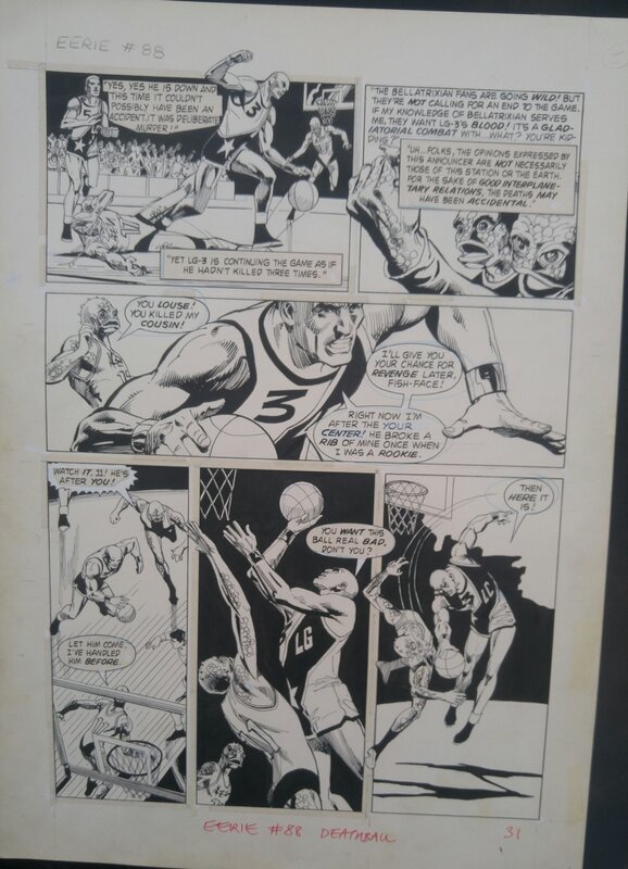 Carmine Infantino, Dick Giordano, Errie #88 Deathball by Infantino/Giordano - Planche originale