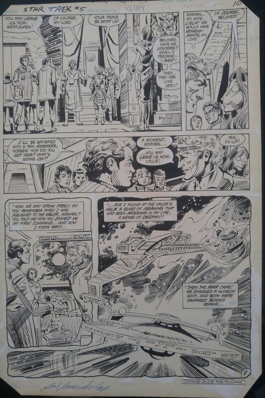 Tom Sutton, Sal Amendola, Star Trek #5.  (DC comics) - Planche originale
