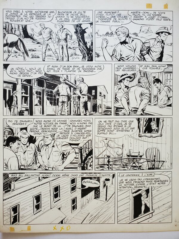 Gérald Forton, BOB MORANE  T7 LA VALLEE DES CROTALES - Planche originale