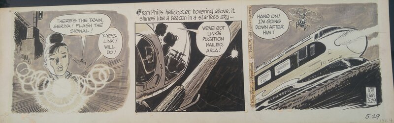 Bob Lubbers, X-9 Secret Agent Corrigan - Planche originale