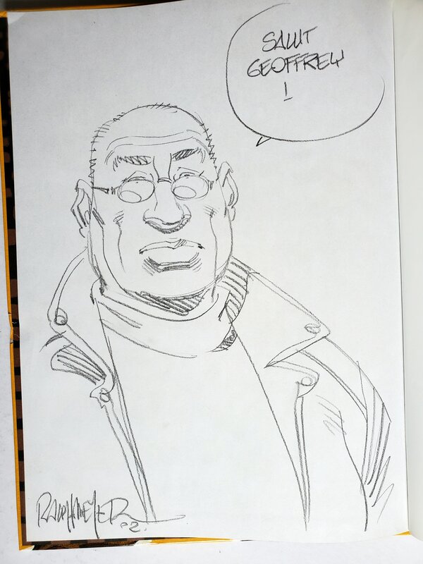 Ralph Meyer, BERCEUSE  ASSASSINE  T3 LA MEMOIRE DE DILLON - Sketch