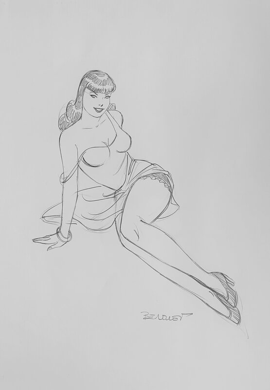 Pin UP by Philippe Berthet - Original art