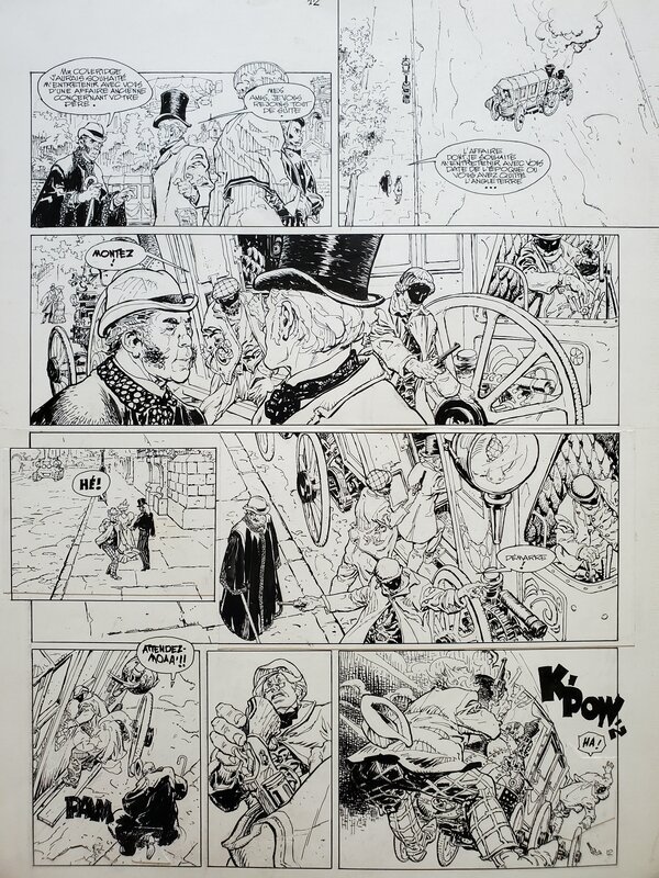 Antonio Parras, LE MERIDIEN DES BRUMES - Planche originale