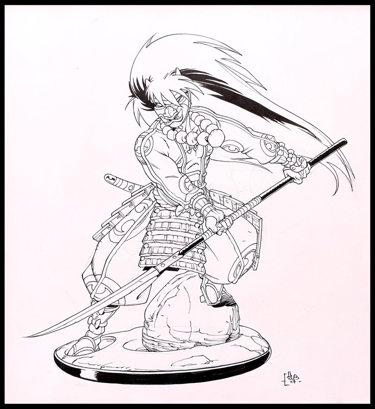 For sale - 2007 - Hub - Noburo version statuette Hazgaard - Original Illustration