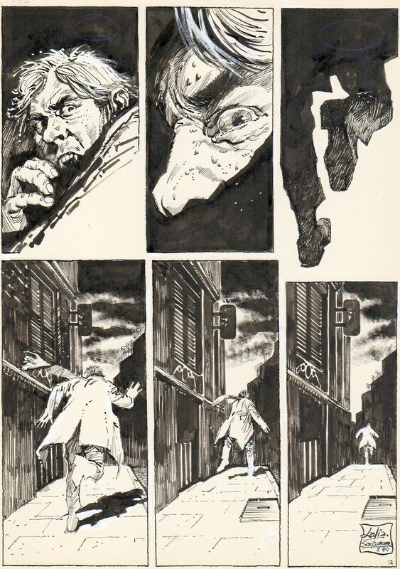 Lalia, Los dientes, planche n°12 de fin, 1980. - Planche originale